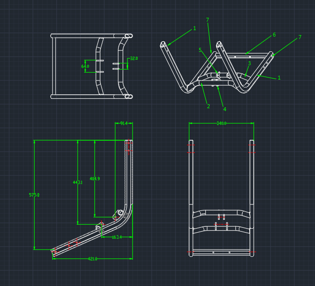 寻3D弯管的加工厂，有十几款，长单，铝材质的
