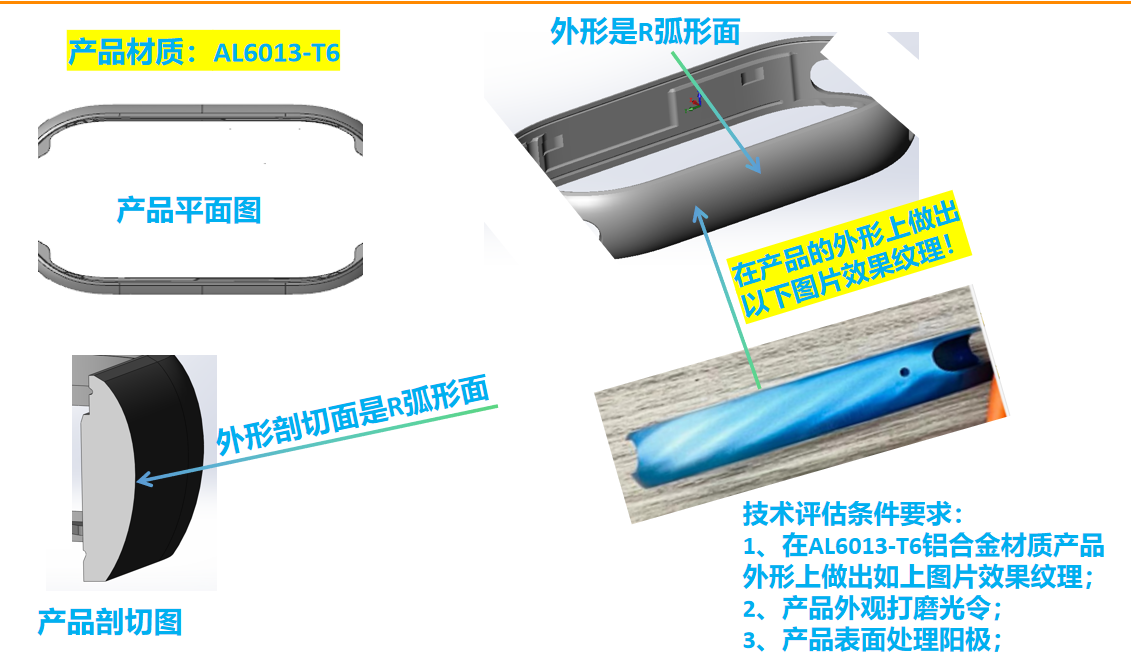 寻找能在铝件表面做出纹理效果加工厂，如图
